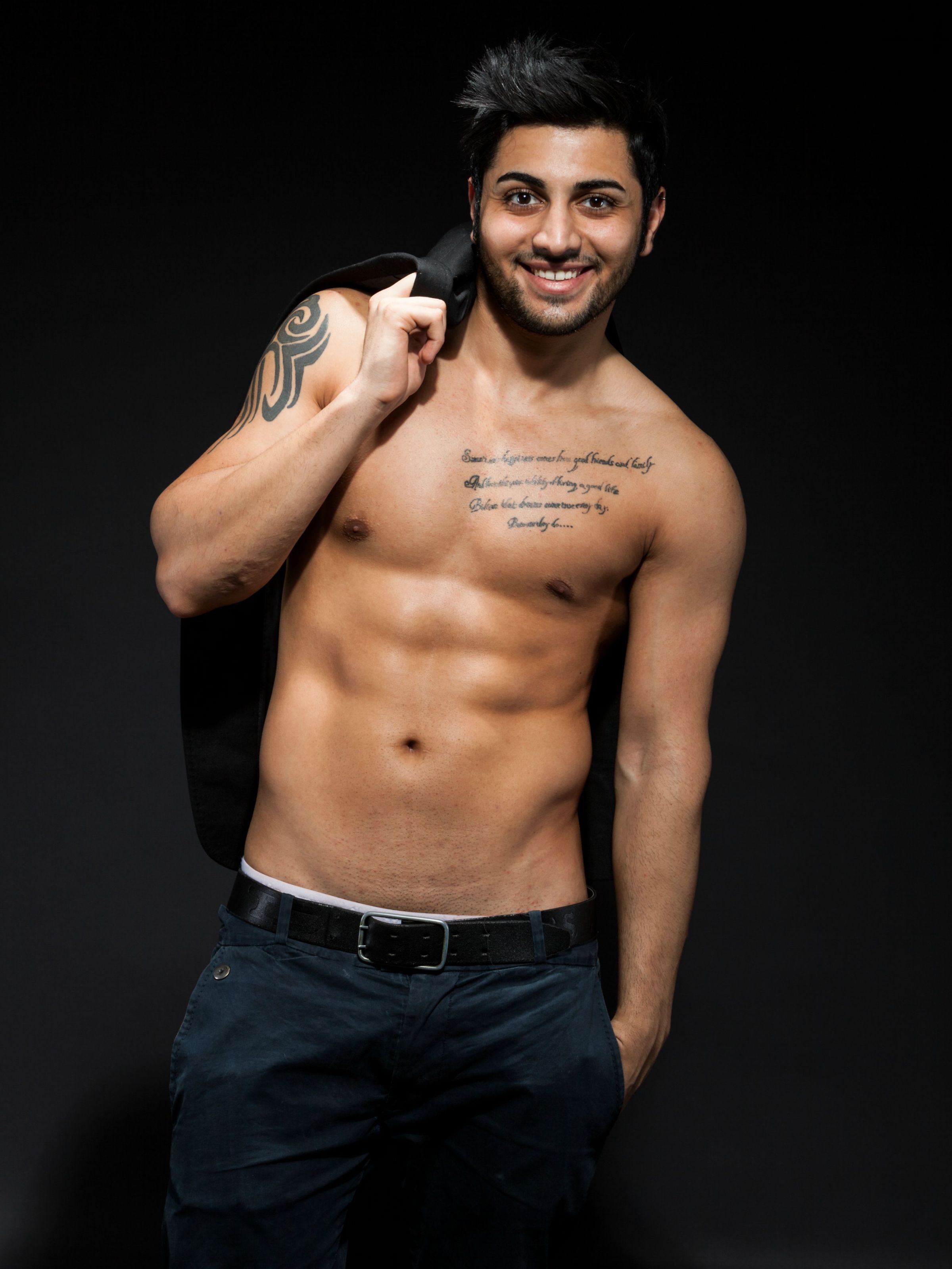 a man holding a phone